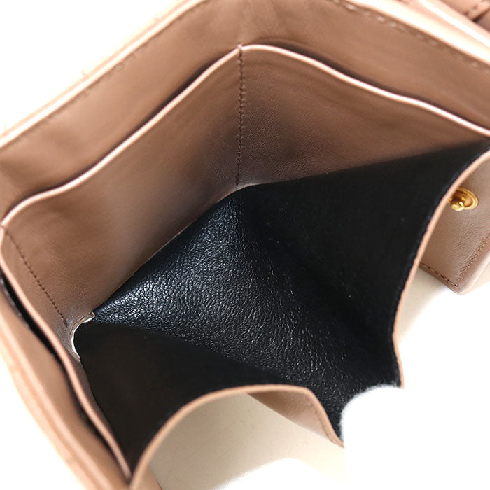 SAINT LAURENT Tiny wallet Monogram Origami 668274 Tri-fold wallet Grain leather Women's