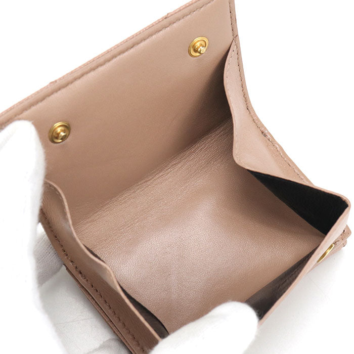 SAINT LAURENT Tiny wallet Monogram Origami 668274 Tri-fold wallet Grain leather Women's