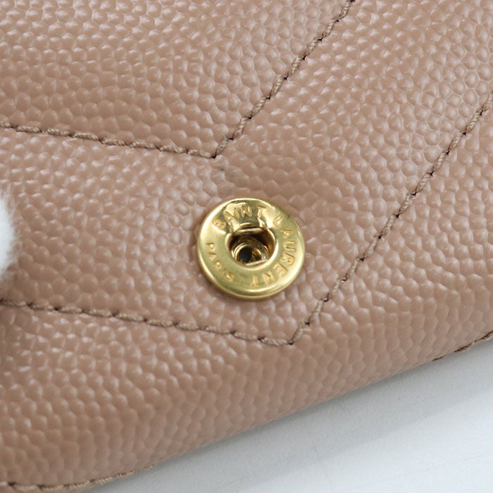 SAINT LAURENT Tiny wallet Monogram Origami 668274 Tri-fold wallet Grain leather Women's