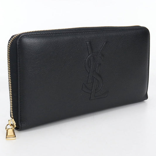 SAINT LAURENT Full zip wallet Monogram 352907 PurseZip Around Calfskin Women's