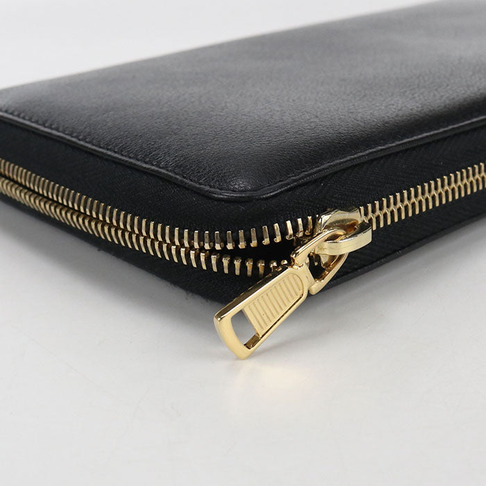 SAINT LAURENT Full zip wallet Monogram 352907 PurseZip Around Calfskin Women's