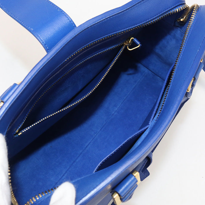 SAINT LAURENT 2WAY handbag Monogram Kabas 357395 Handbag leather Women