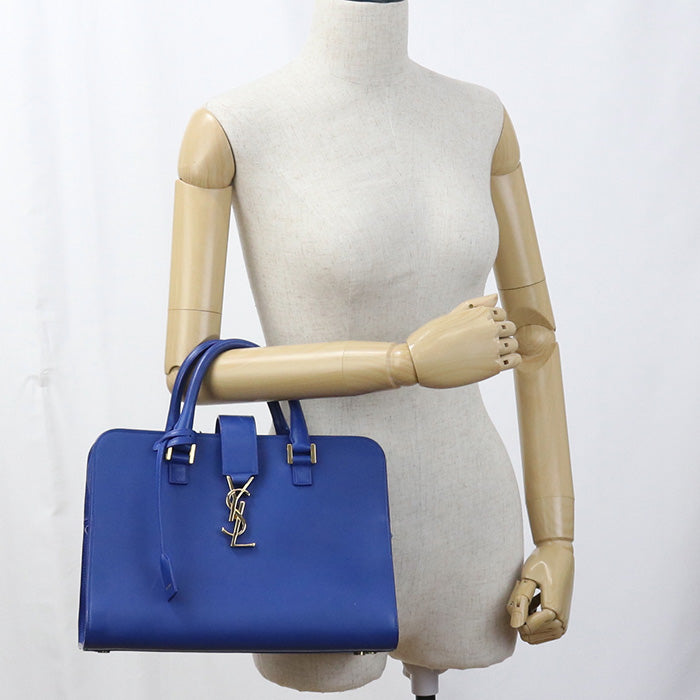 SAINT LAURENT 2WAY handbag Monogram Kabas 357395 Handbag leather Women