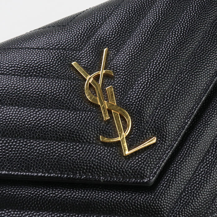 SAINT LAURENT envelope Cassandra 393953 Chain wallet Calfskin Women