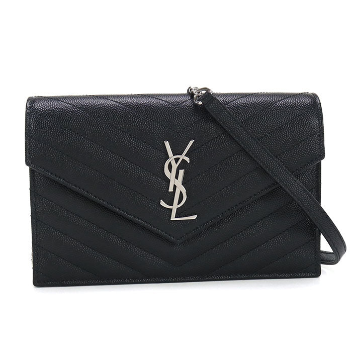 SAINT LAURENT envelope Cassandra 742920 Chain wallet Calfskin Women