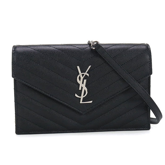 SAINT LAURENT envelope Cassandra 742920 Chain wallet Calfskin Women