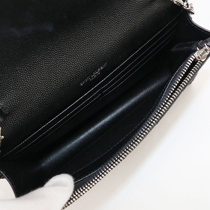 SAINT LAURENT envelope Cassandra 742920 Chain wallet Calfskin Women