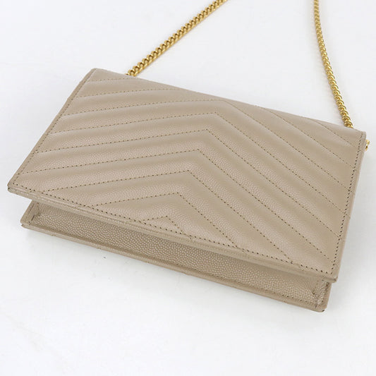 SAINT LAURENT Envelope Chain Wallet Cassandra 742920 Chain wallet leather Women