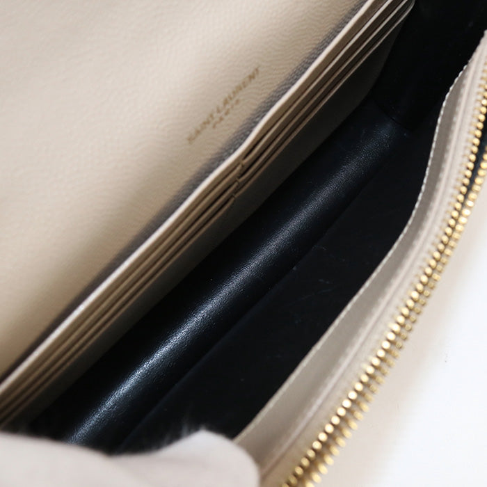 SAINT LAURENT Envelope Chain Wallet Cassandra 742920 Chain wallet leather Women