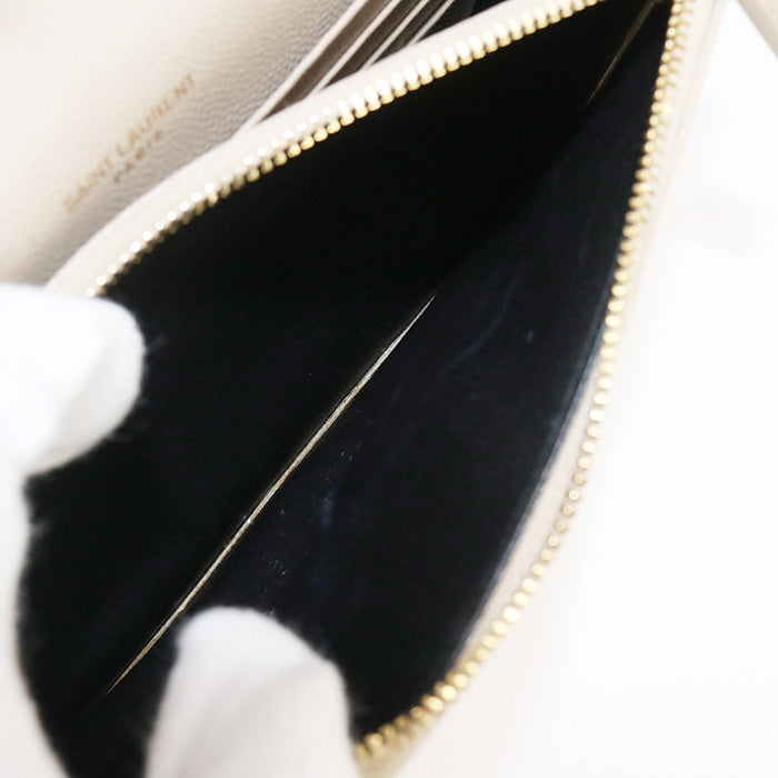 SAINT LAURENT Envelope Chain Wallet Cassandra 742920 Chain wallet leather Women