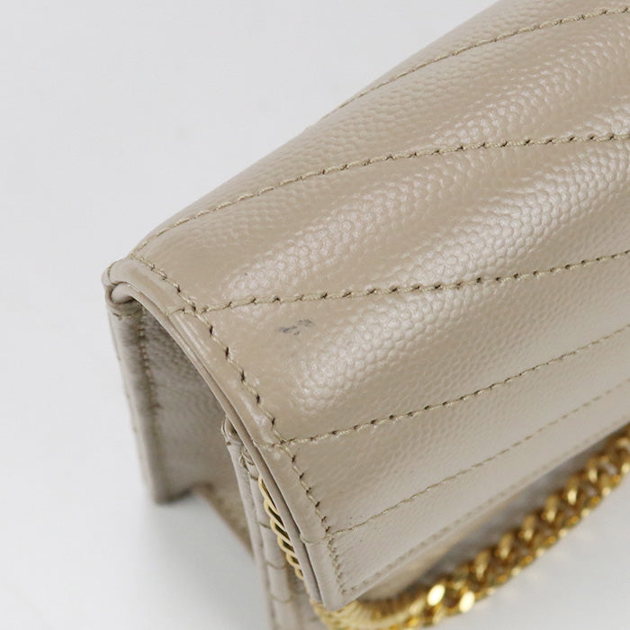 SAINT LAURENT Envelope Chain Wallet Cassandra 742920 Chain wallet leather Women