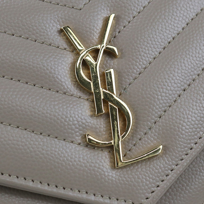 SAINT LAURENT Envelope Chain Wallet Cassandra 742920 Chain wallet leather Women