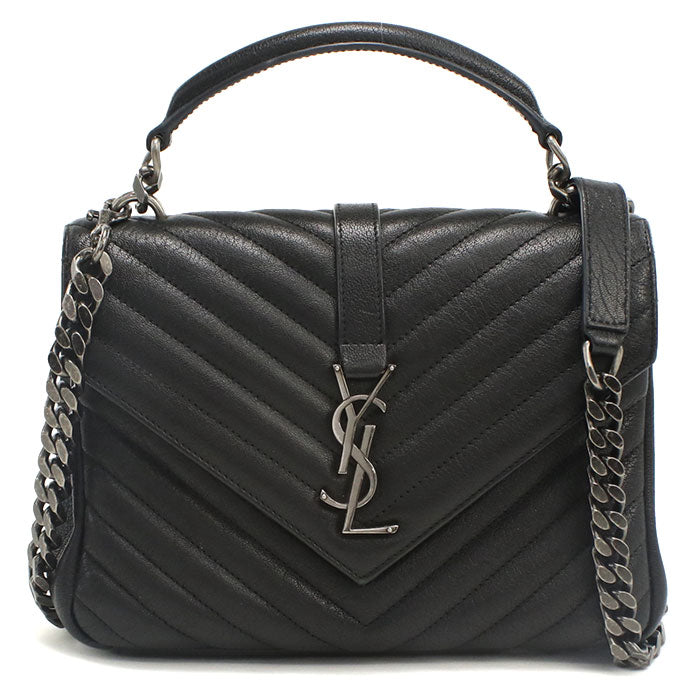 SAINT LAURENT 2WAY handbag Monogram College 487213 Handbag leather Women