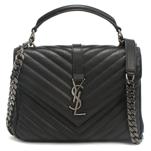 SAINT LAURENT 2WAY handbag Monogram College 487213 Handbag leather Women