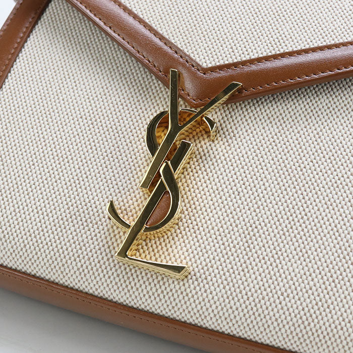 SAINT LAURENT 2WAY handbag Cassandra 623930 Handbag canvas/leather Women