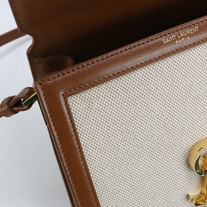 SAINT LAURENT 2WAY handbag Cassandra 623930 Handbag canvas/leather Women