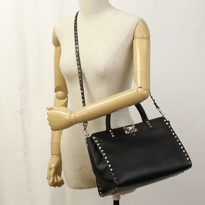 Valentino 2WAY Rock studs Tote bag leather Women