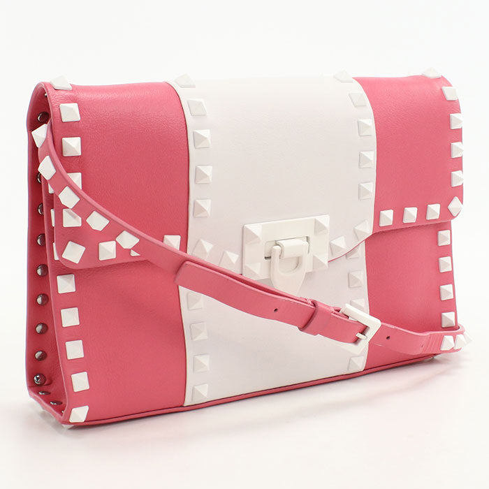 Valentino Rock studs PW2B0181YDW Shoulder Bag Calfskin Women's