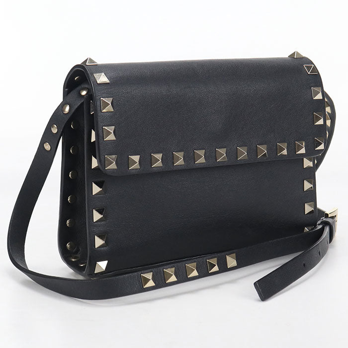 Valentino Rock studs Diagonal shoulder bag Shoulder Bag Calfskin Women's