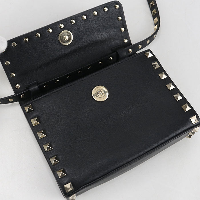 Valentino Rock studs Diagonal shoulder bag Shoulder Bag Calfskin Women's