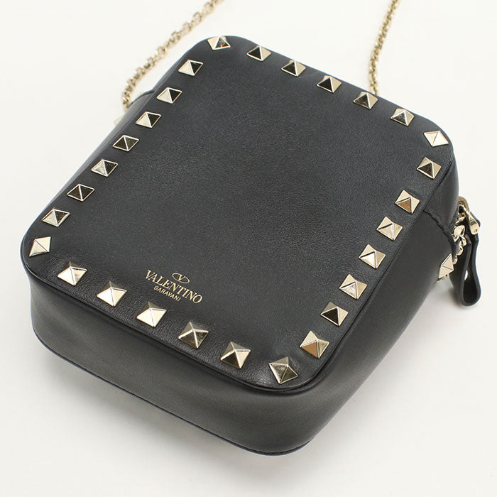 Valentino Chain Shoulder bag Rock studs Diagonal shoulder bag leather Women