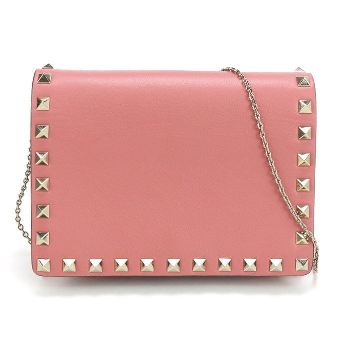 Valentino Rock studs Chain wallet leather Women