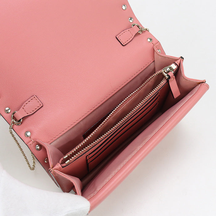 Valentino Rock studs Chain wallet leather Women