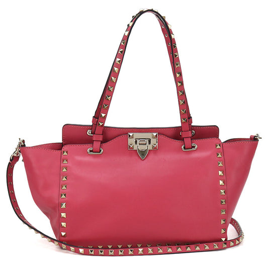 Valentino 2WAY Rock studs Tote Bag leather Women