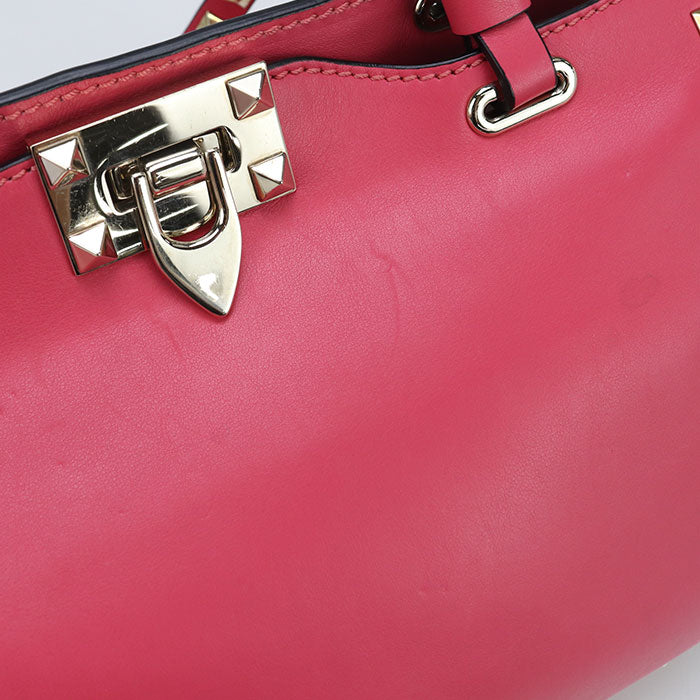 Valentino 2WAY Rock studs Tote Bag leather Women