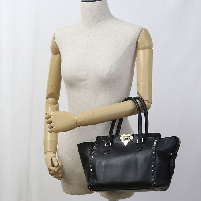 Valentino 2WAY handbag Rock Studs Handbag leather Women