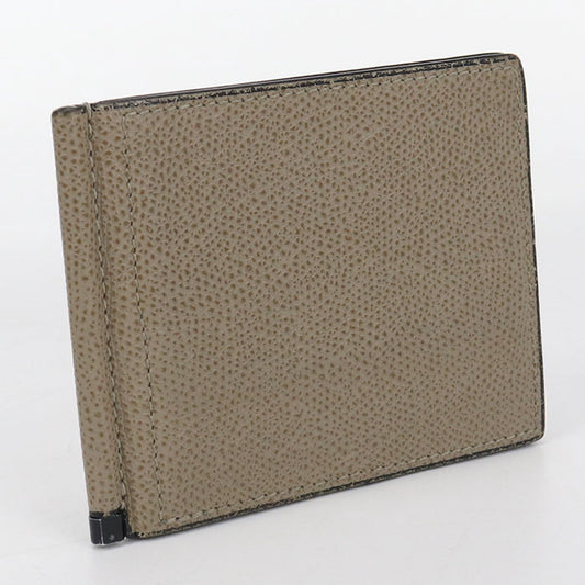 Valextra Money clip Card Case / Soft Calfskin Skin Unisex