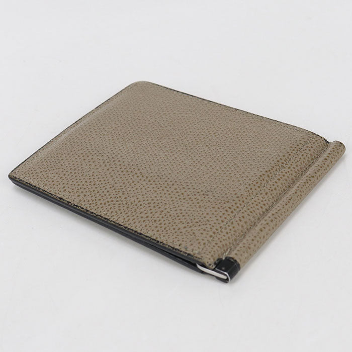 Valextra Money clip Card Case / Soft Calfskin Skin Unisex