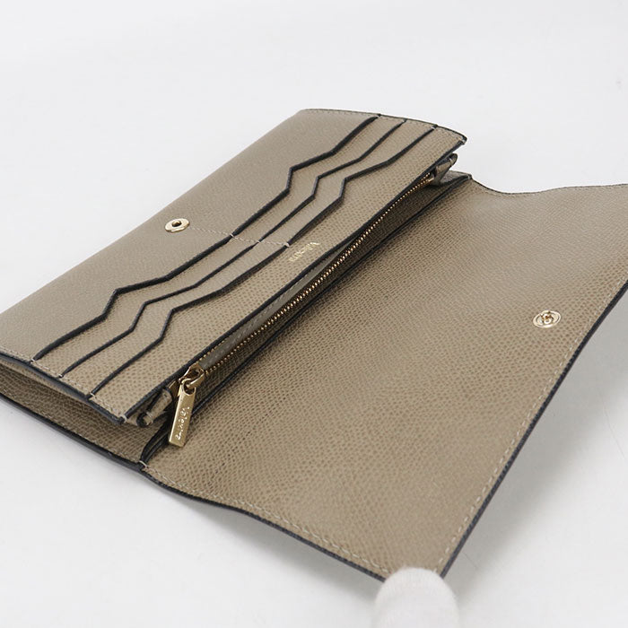 Valextra Perspective Snap Button Purse folio/Soft Calfskin Skin Women's