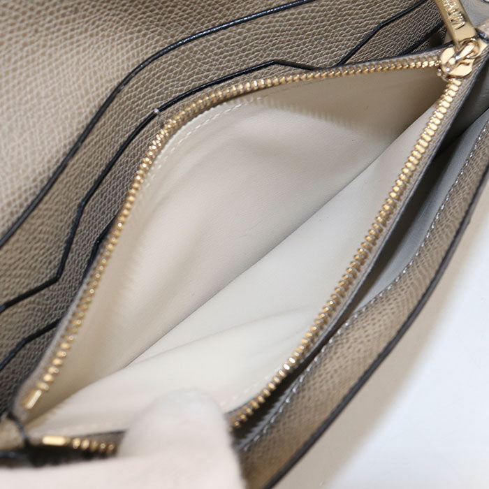 Valextra Perspective Snap Button Purse folio/Soft Calfskin Skin Women's