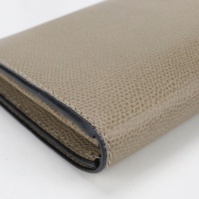 Valextra Perspective Snap Button Purse folio/Soft Calfskin Skin Women's